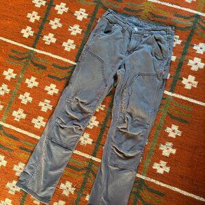 Dovetail Workwear Britt Utility Pants, Heavyweight Grey Canvas, Size 6/30